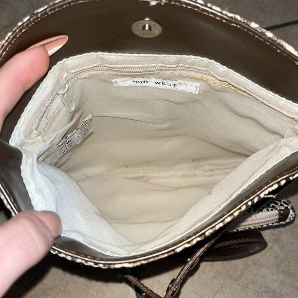 Nine West Snake Print Clutch/Crossbody Bag - Picture 3 of 9